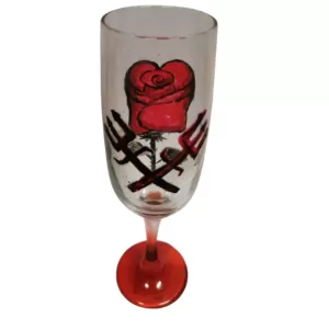 Taça de Pombogira: Rosa e Tridentes, Elegância Encantadora