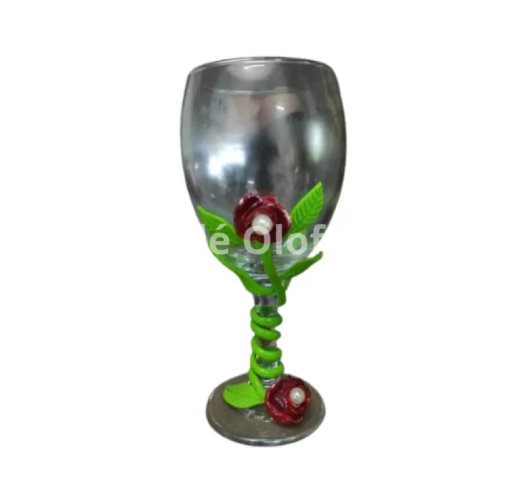 Taça de Pombogira: Rosa e Tridentes, Elegância Encantadora