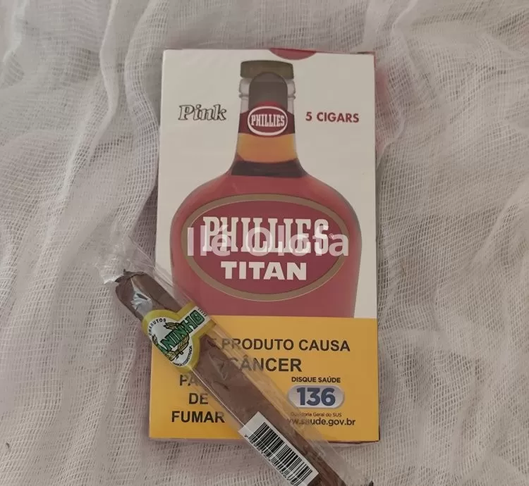 Charuto Phillipies Titan Pink Conhaque: Fumaça Aromática para Rituais, Conexão e Celebração
