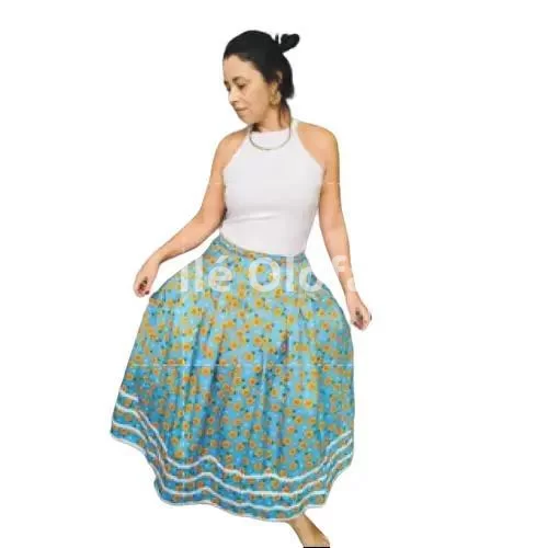 Saia de Oxford Estampada